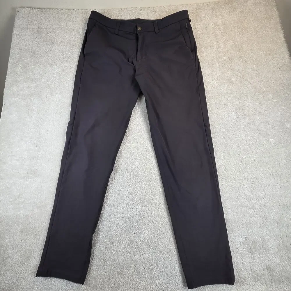 Lululemon ABC Commission Pants Mens 36x32‎ Gray Stretch Business Casual